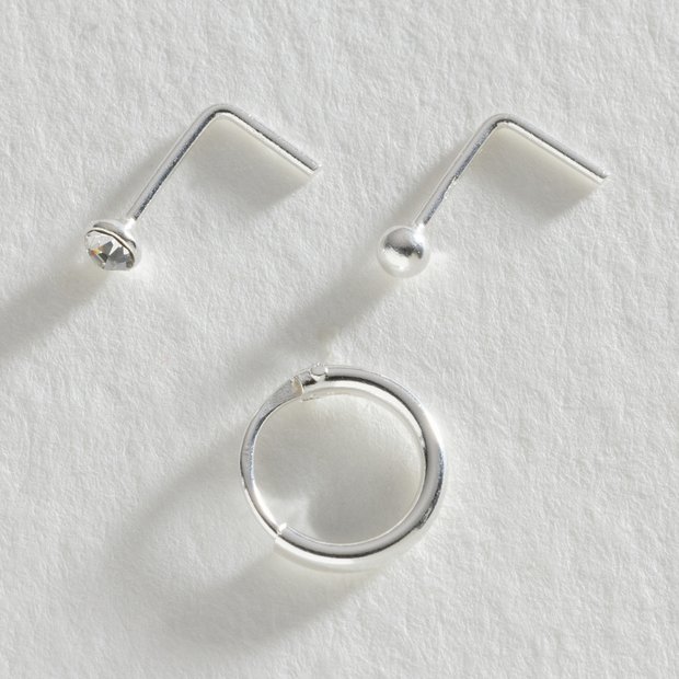 Silver on sale studs argos