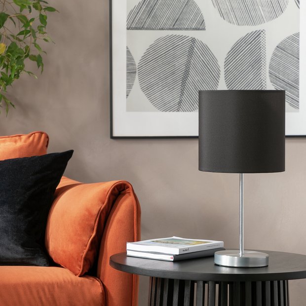 Black stick on sale table lamp