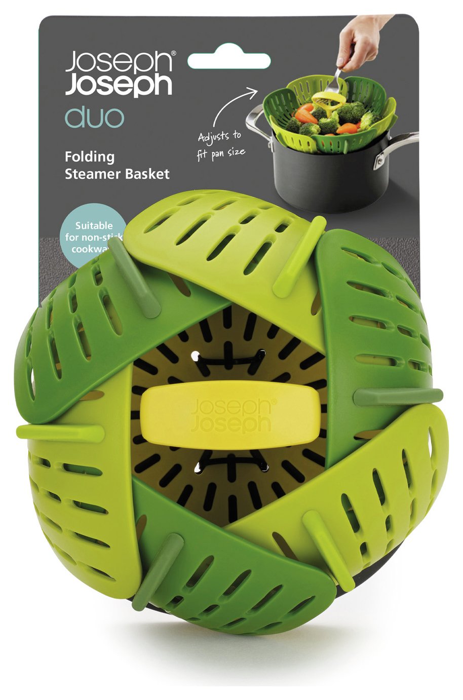 Joseph Joseph Duo Folding Steamer Basket - Green