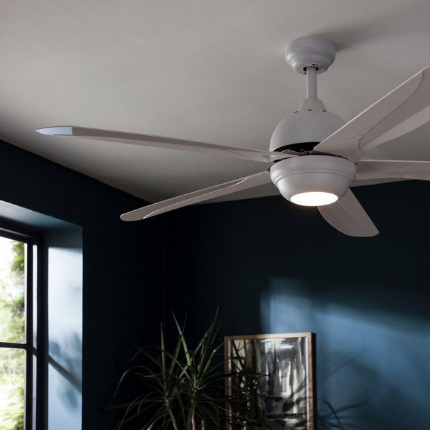 Buy Argos Home Modern Remote Control Ceiling Fan White Ceiling Fans Argos