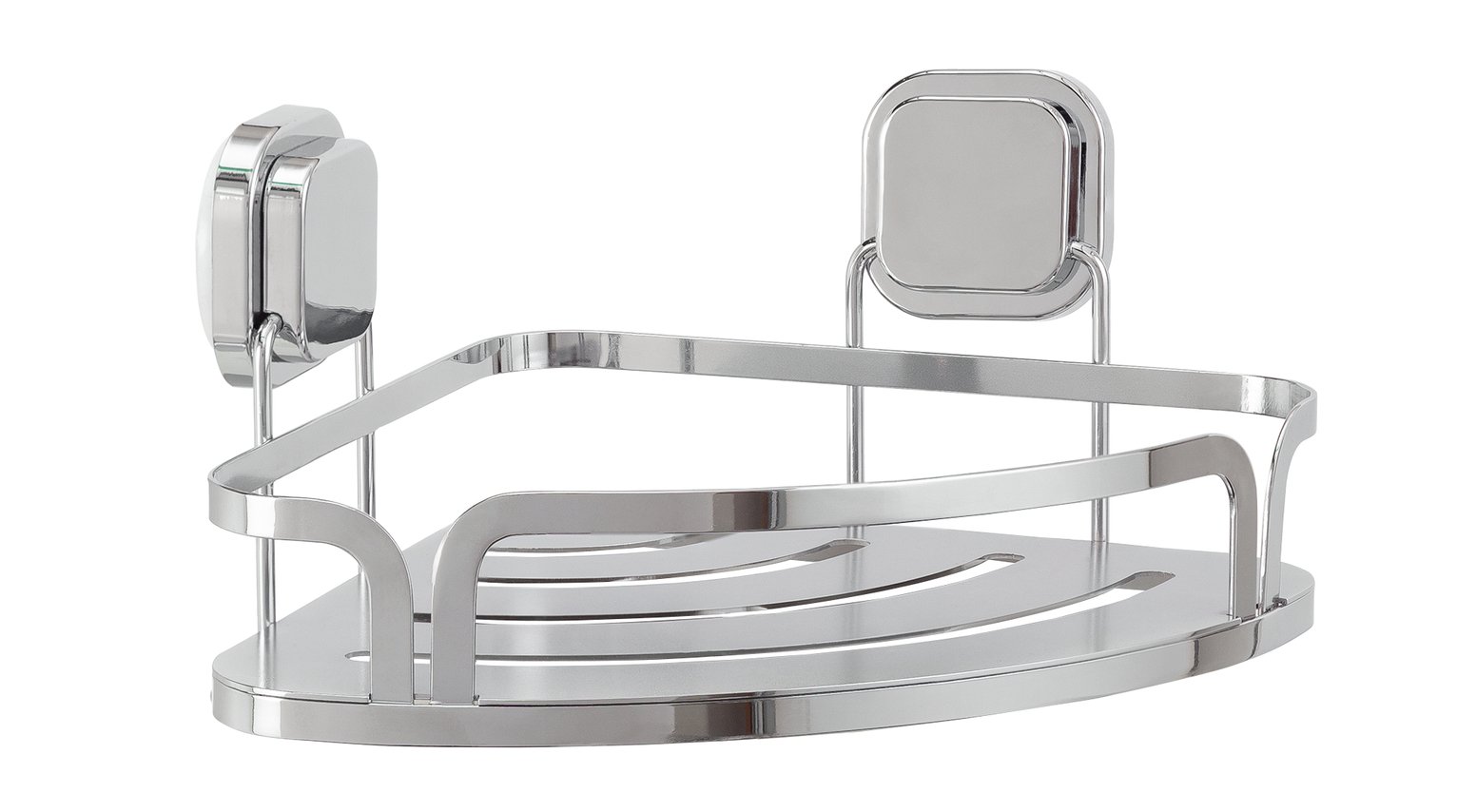 chrome bathroom shelf