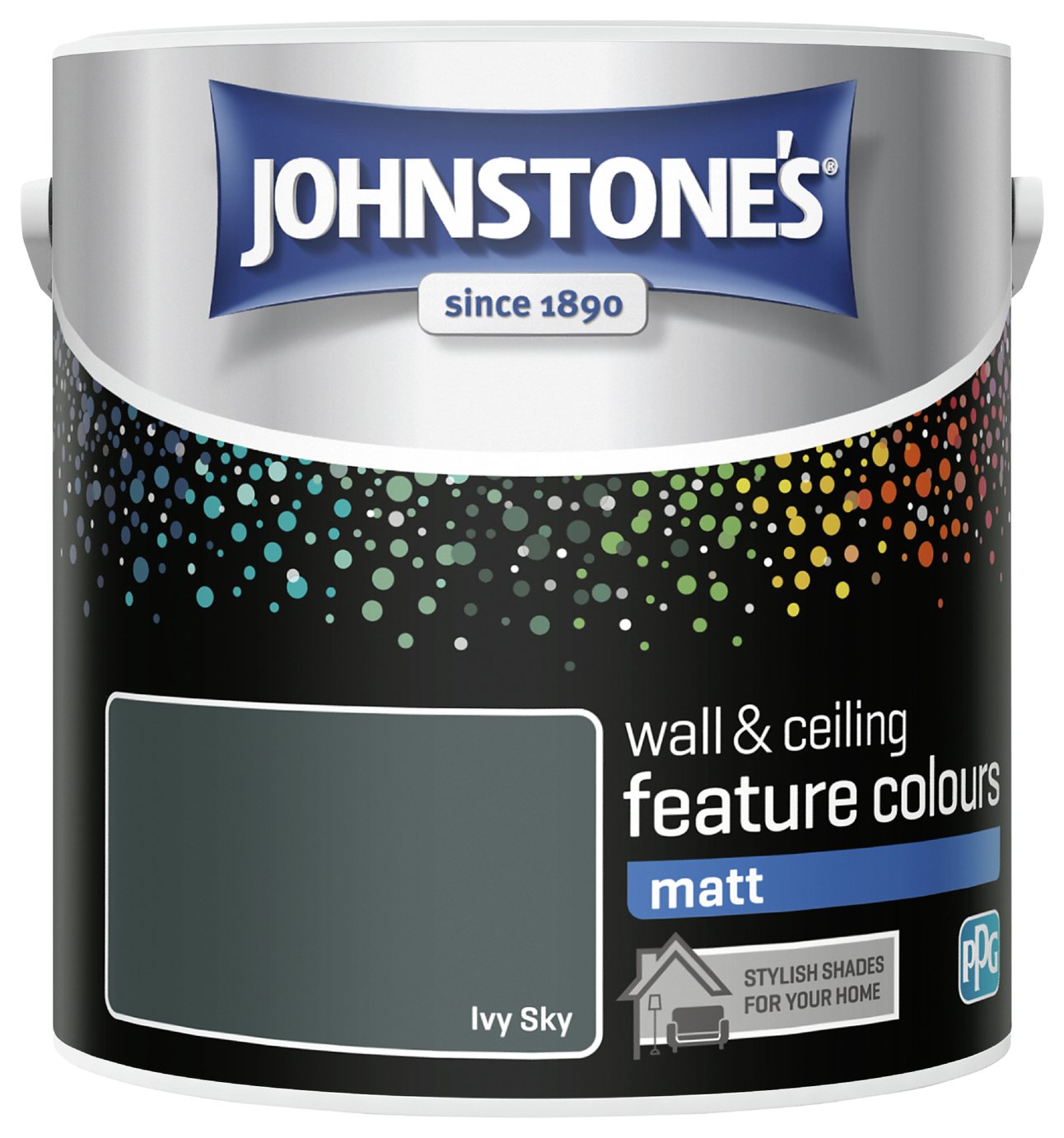 Johnstone's Wall Matt Matt Paint 2.5L - Ivy Sky