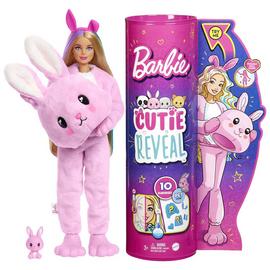 Barbie Cutie Doll with Bunny Costume & 10 Surprises - 30cm
