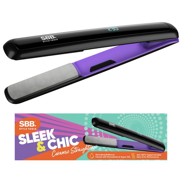Buy SBB SBST-1000 Sleek & Chic Ceramic Hair Straightener | Hair  straighteners | Argos