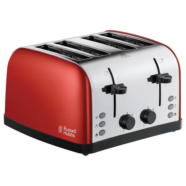 Faster toasting toaster with LED LIGHT strip,Russell Hobbs