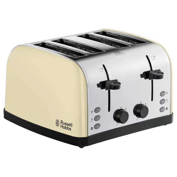 Buy Russell Hobbs Worcester 4 Slice Cream Toaster 28363