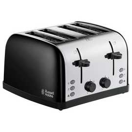 Russell Hobbs Worcester 4 Slice Black Toaster 28360