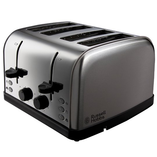 Russell Hobbs 18790 Worcester 4 Slice Toaster - S/Steel