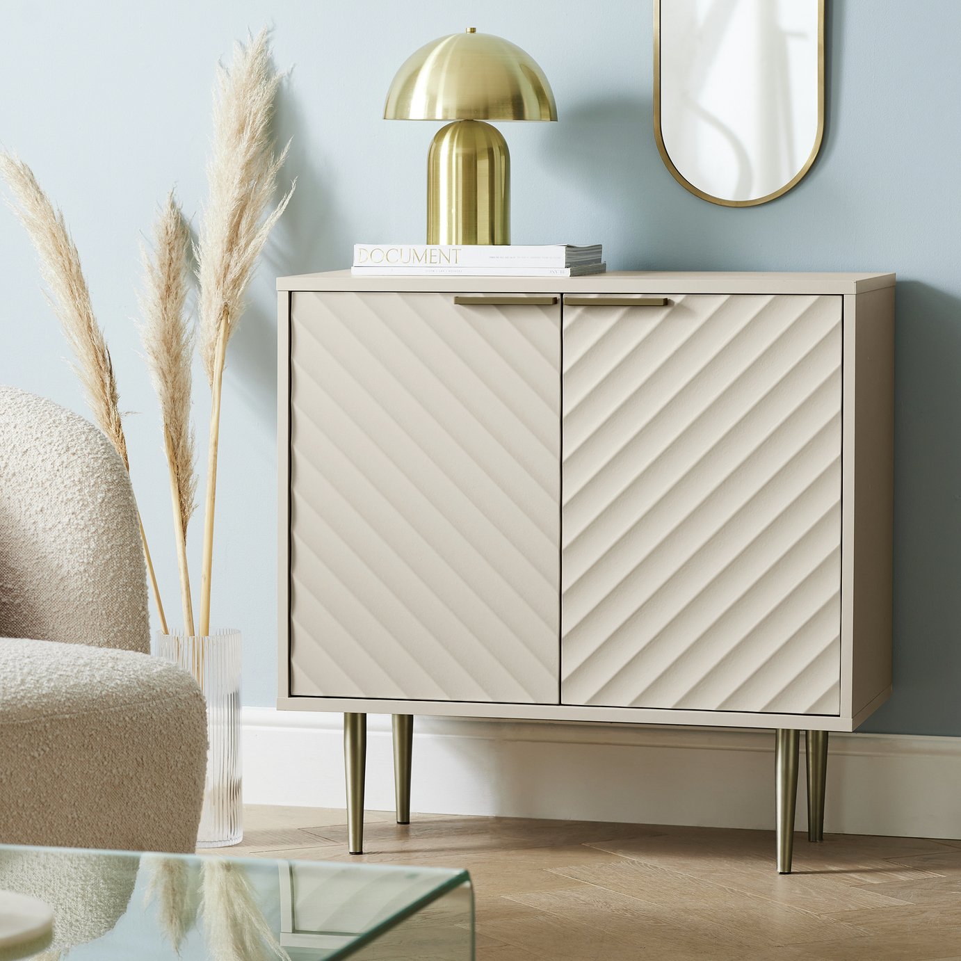 Habitat Oti 2 Door Sideboard - Champagne
