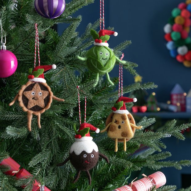 Buy Nourish the Nation Charity Felt Christmas Tree Decoration - Argos