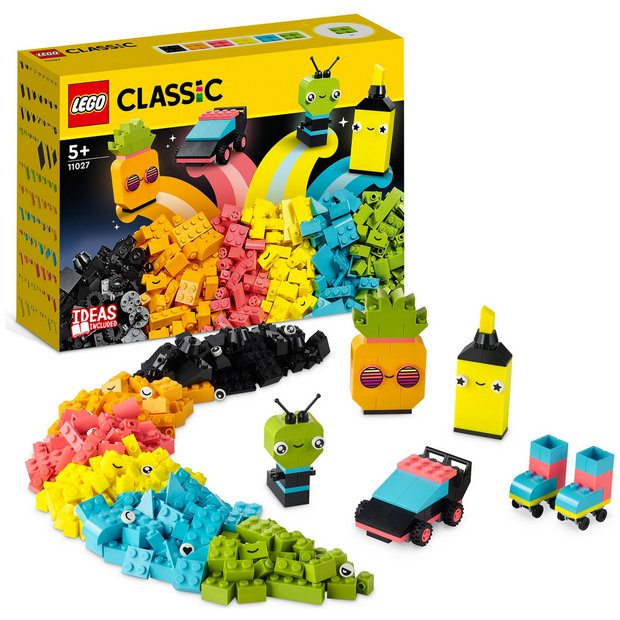 Buy LEGO Classic Creative Neon Fun Creative Brick Box Set 11027 LEGO Argos