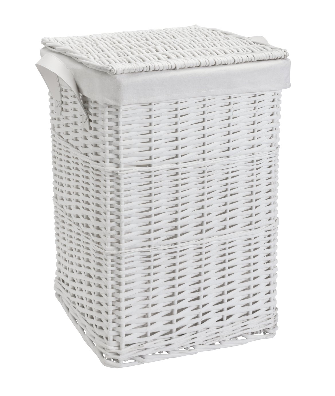 Argos Home 68 Litre Willow Laundry Basket - White