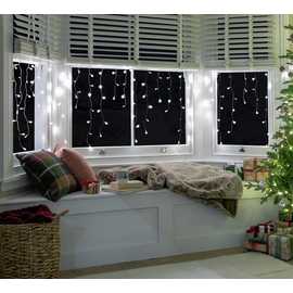 Habitat 160 Warm White LED Christmas Icicle Lights