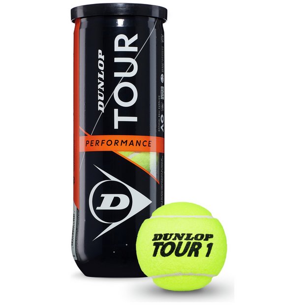 Palline Da Tennis Dunlop Tour Performance - Lattina Da 3 Palline, Approvate ITF, Tecnologia HD Core, Per Tutte Le Superfici - copertina