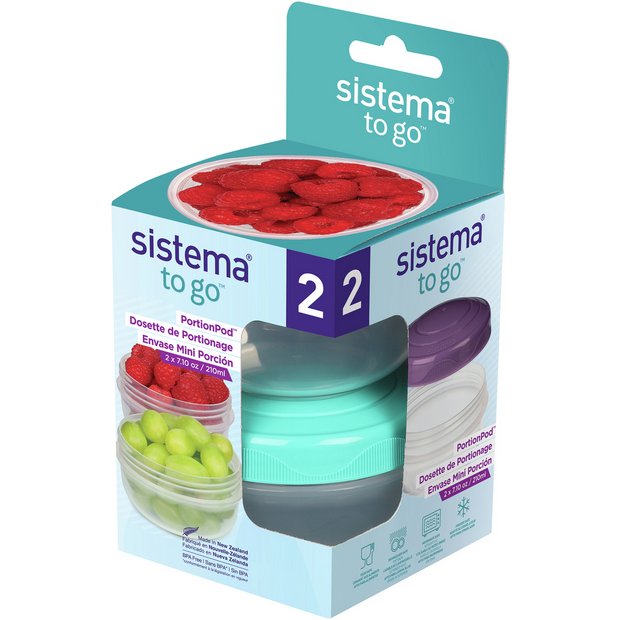 Sistema To Go Mini Bites, Set of 3, Multi - Food Storage