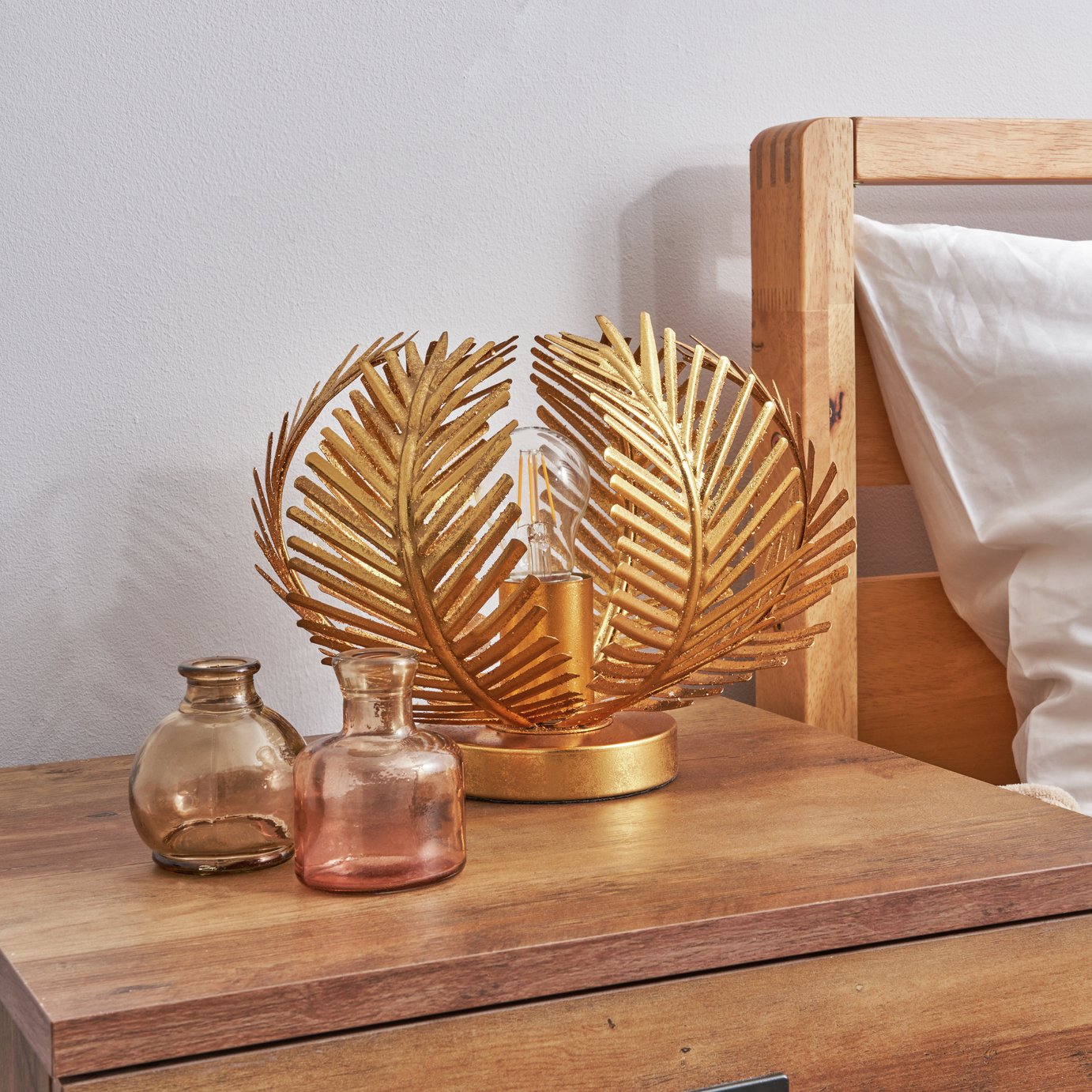 BHS Brooklyn Vessel Metal Table Lamp - Brass