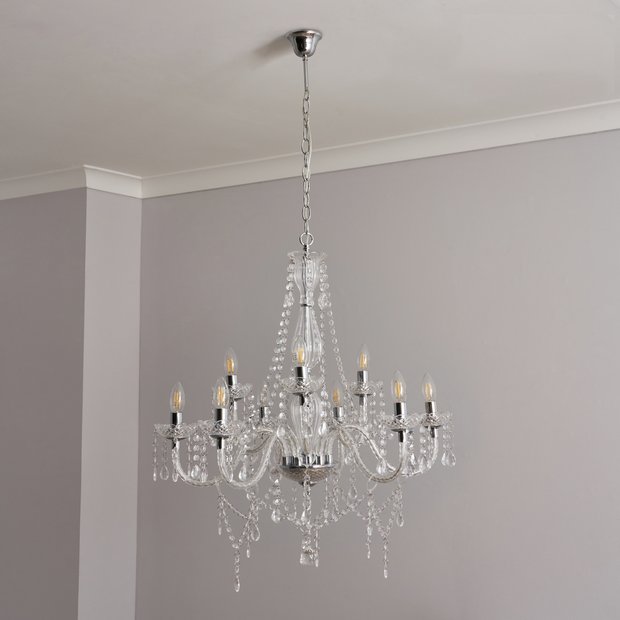 Silver chandelier deals argos