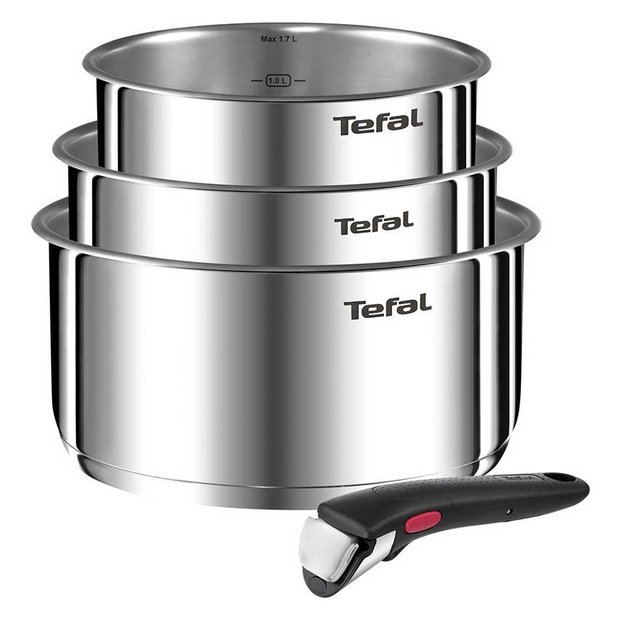 Buy Tefal Ingenio Emotion 5 Piece Stainless Steel Pan Set, Pan sets