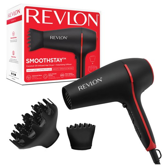 Revlon RVDR5317 Smoothstay Hair Dryer with Diffuser