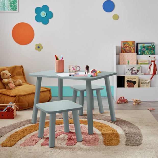 Buy Habitat Kids Felix Table and 2 Chair Green Kids tables and