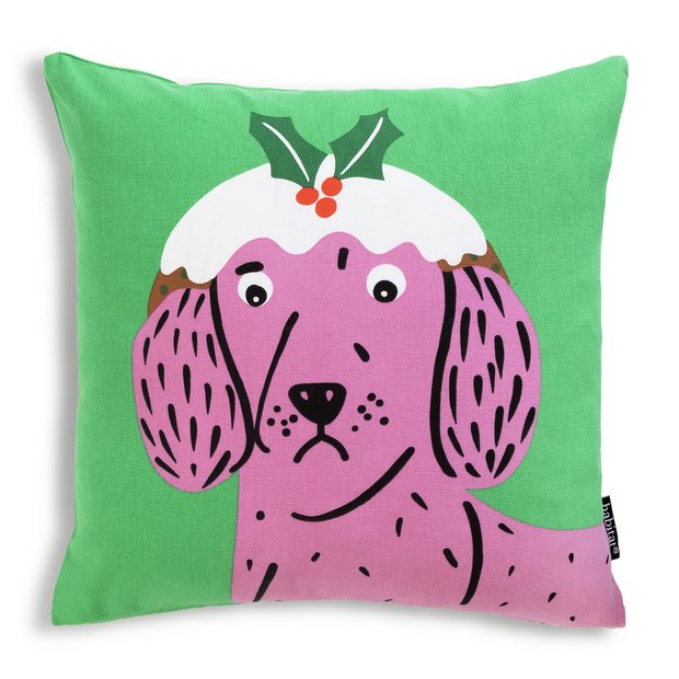 Dog picture outlet cushion