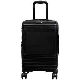 IT Hard Expandable 8 Wheel Cabin Suitcase - Black