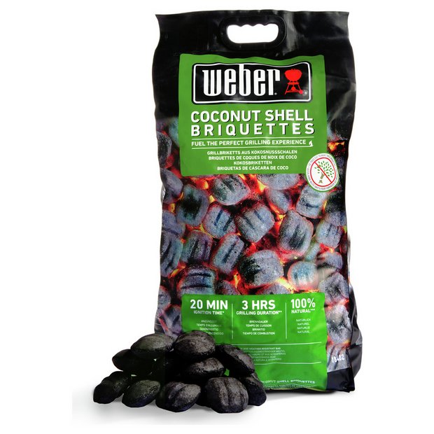 Buy Weber Coconut Briquettes 8KG Barbecue fuel Argos