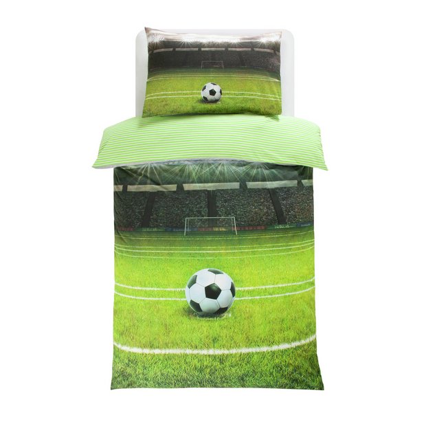 Buy Argos Home Football Pitch Bedding Set Single Kids Duvet