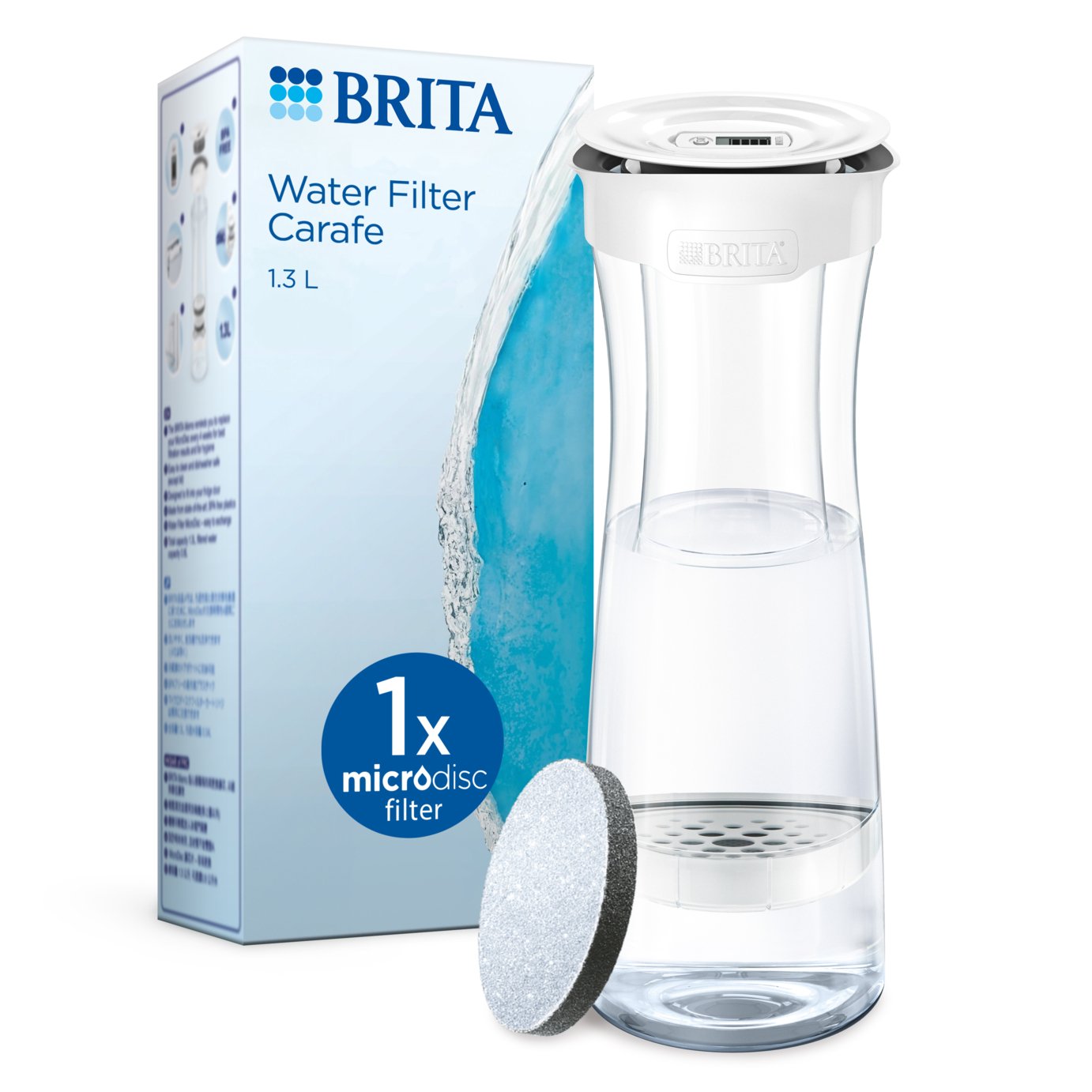 BRITA Water Filter Carafe White 1.3L