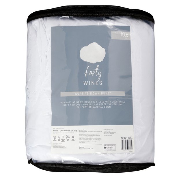 Buy Forty Winks Soft As Down 10 5 Tog Duvet Kingsize Duvets