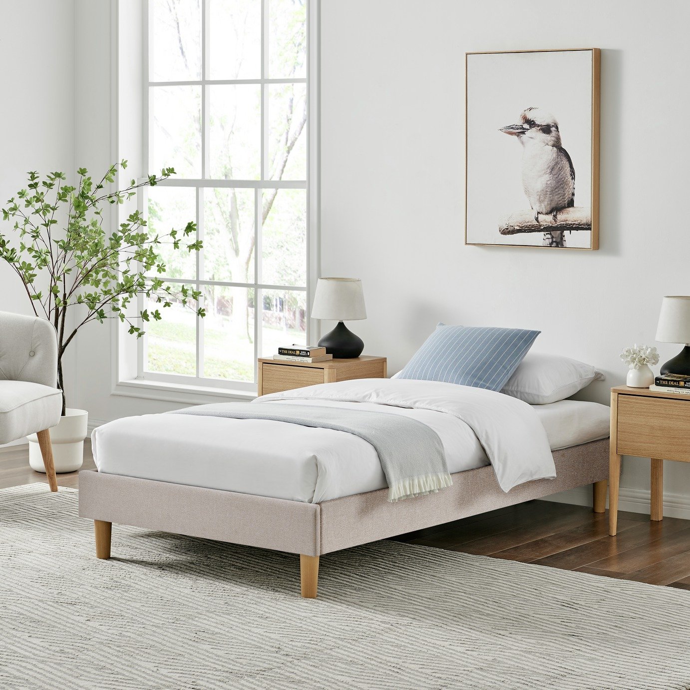 Argos Home Arthur Platform Bed Frame