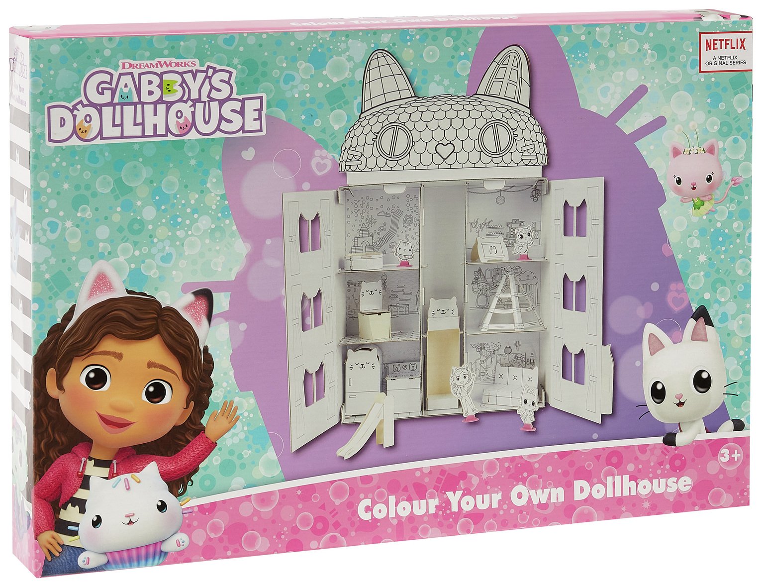 Gabby's Dollhouse Colour Your Own Dollhouse 