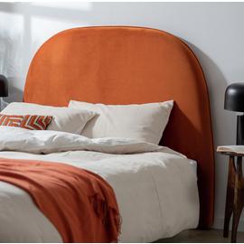 Orange headboard queen deals