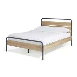 Habitat Industrial Small Double Metal Bed Frame - Grey