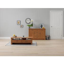 Argos oak effect online sideboard