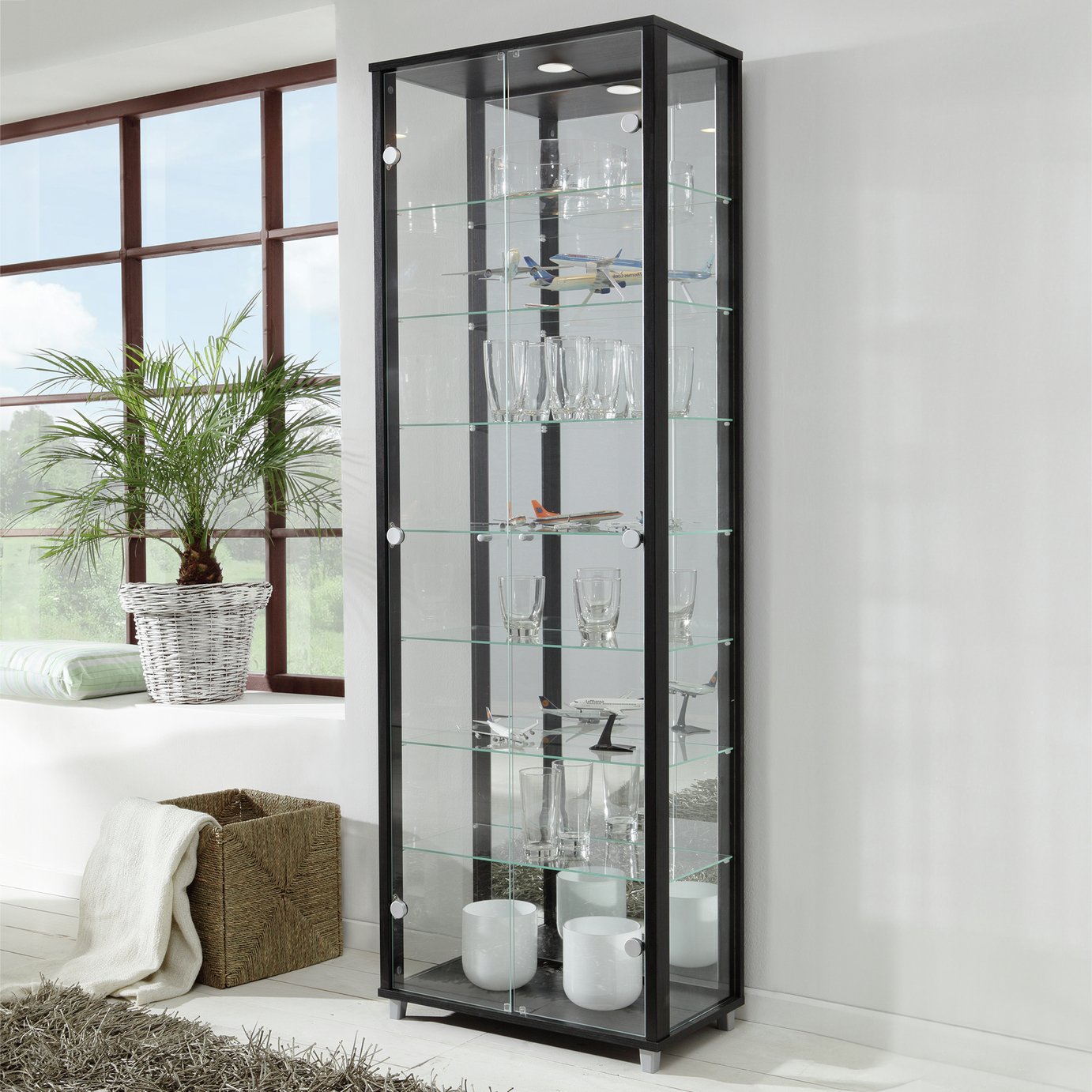 Argos Home 7 Shelf Glass Display Cabinet
