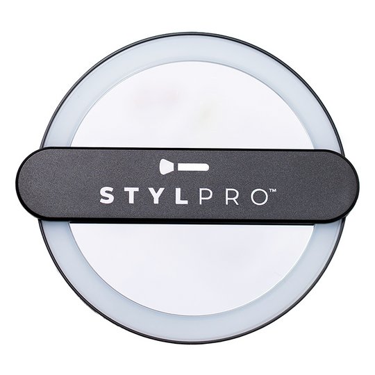 STYLPRO Twirl Me Up Hand Held LED Mirror - Black