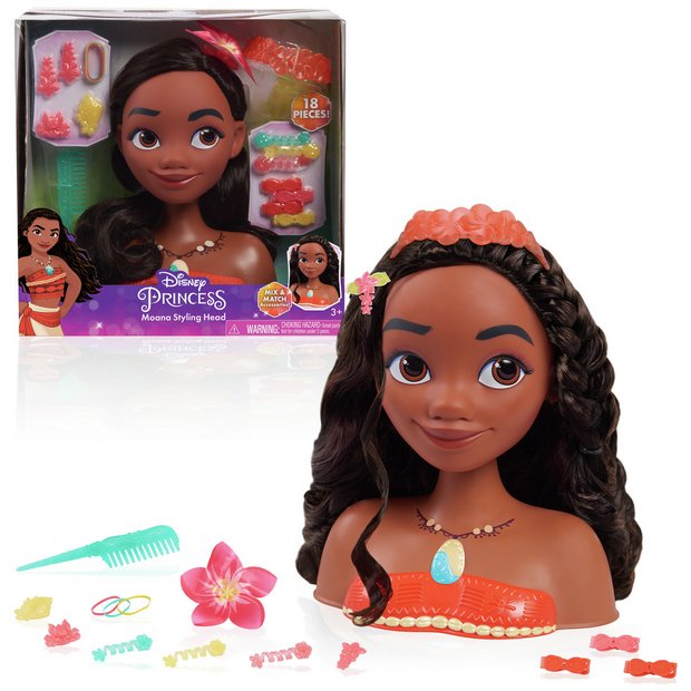 Buy Disney Princess Moana Styling Head Dolls Argos