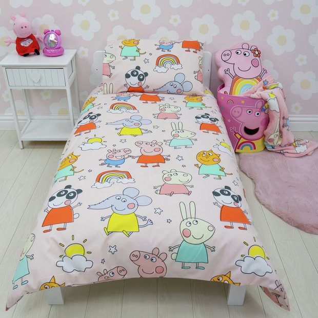 Peppa pig crib outlet bedding