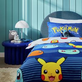 Pokemon Blue Kids Bedding Set