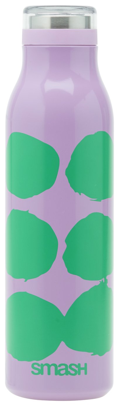 Smash Neon Pop Purple Stainless Steel Water Bottle - 500ml