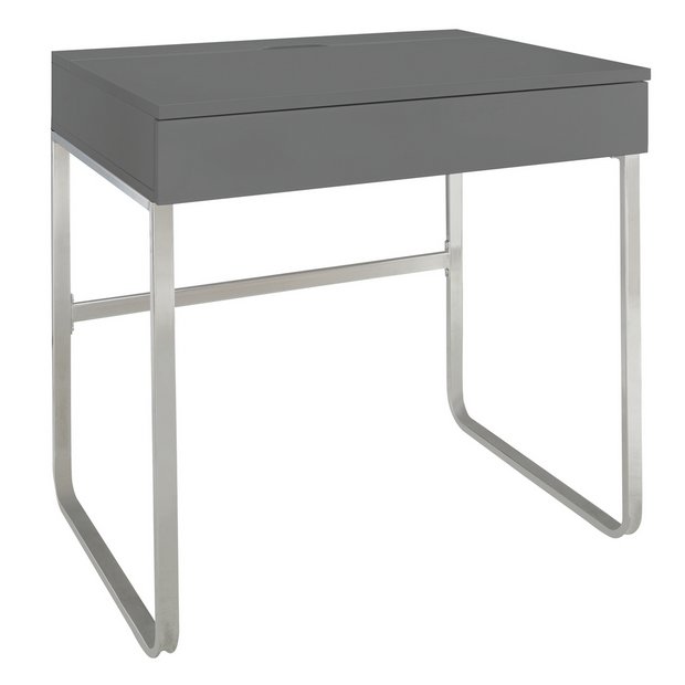 Buy Argos Home Sammy 1 Drawer Desk Grey Gloss Desks Argos