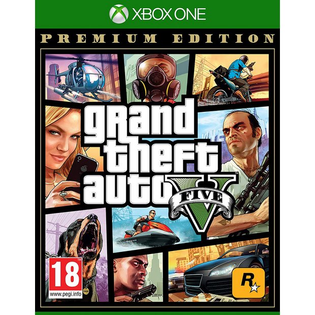 Download Buy Grand Theft Auto V Premium Edition Xbox One Game Xbox One Games Argos PSD Mockup Templates