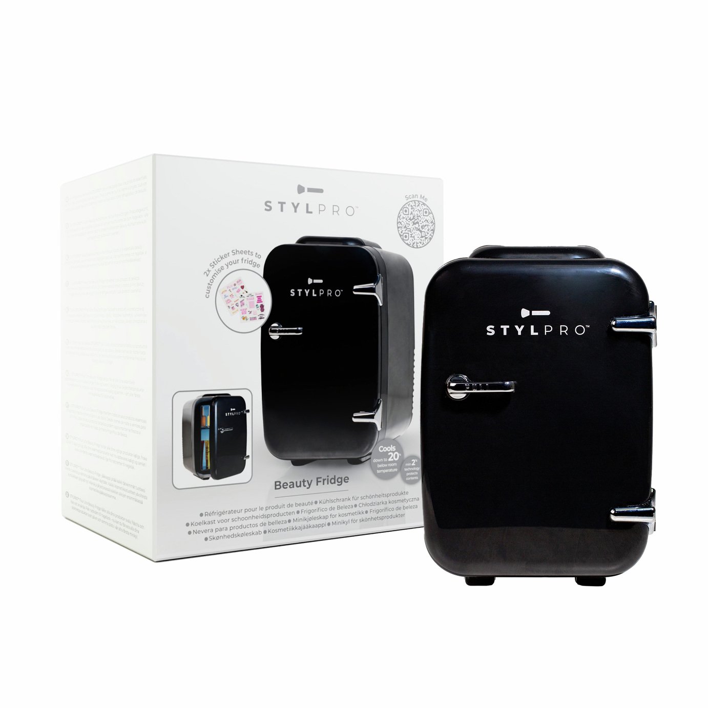 STYLPRO 4 Litre Exclusive Beauty Fridge - Black