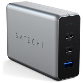 SATECHI 100W Type C PD Wall Charger - Black & Silver