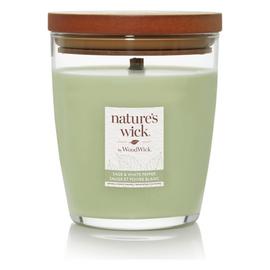 Natures Wick Medium Jar Candle - Sage & White Pepper