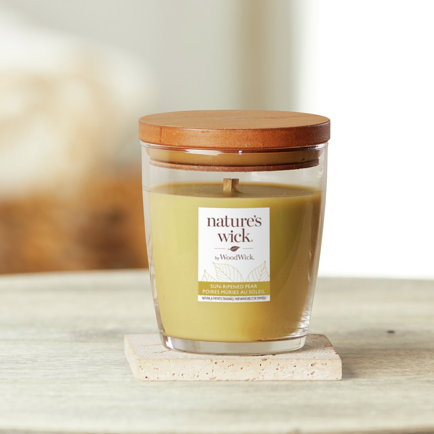 Nature's Wick Singlewick Candle - Sun Ripened Pear