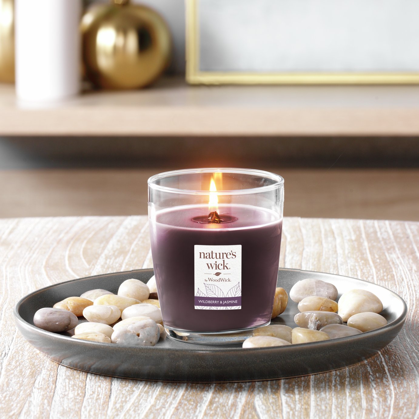 Nature's Wick Medium Jar Candle - Wildberry & Jasmine