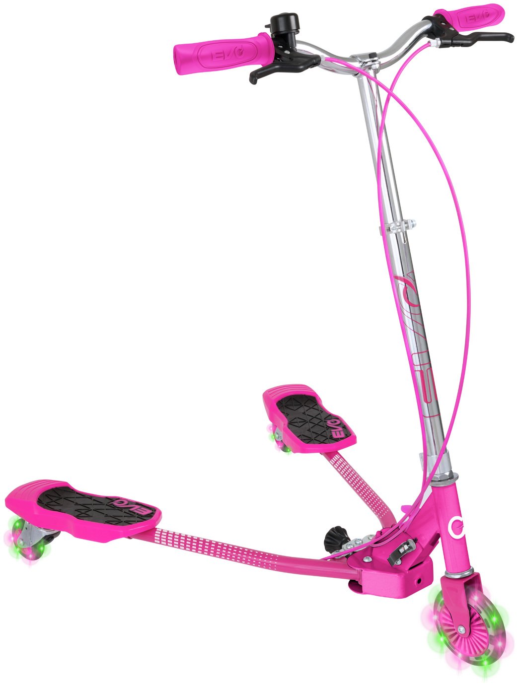EVO Light Up V-Flex Foldable Scooter - Pink