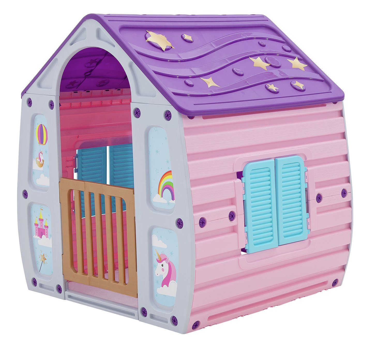 pink plastic playhouse